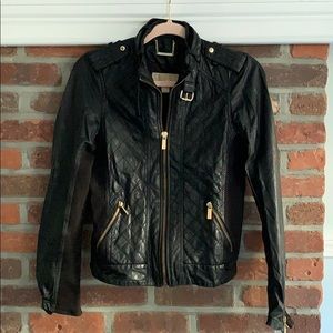 Michael kors real leather jacket size small
